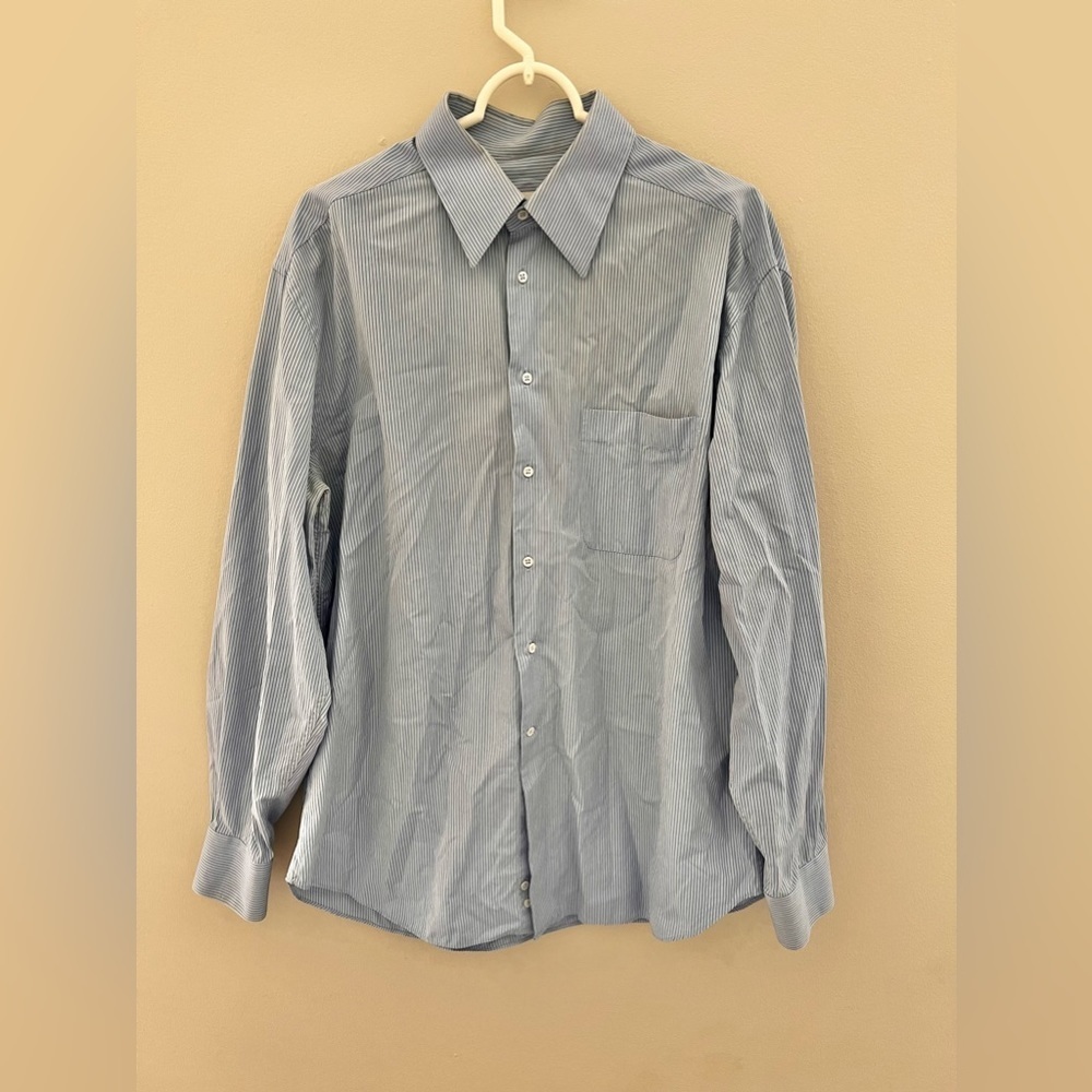 Arman Collezioni Men’s long Sleeve Button Dress Shirt Size Large